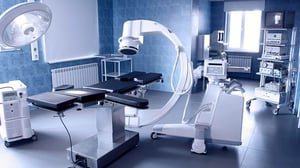 Modern medical equipment in a hospital operating room