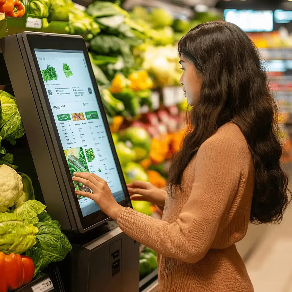 Woman in the Automated Store